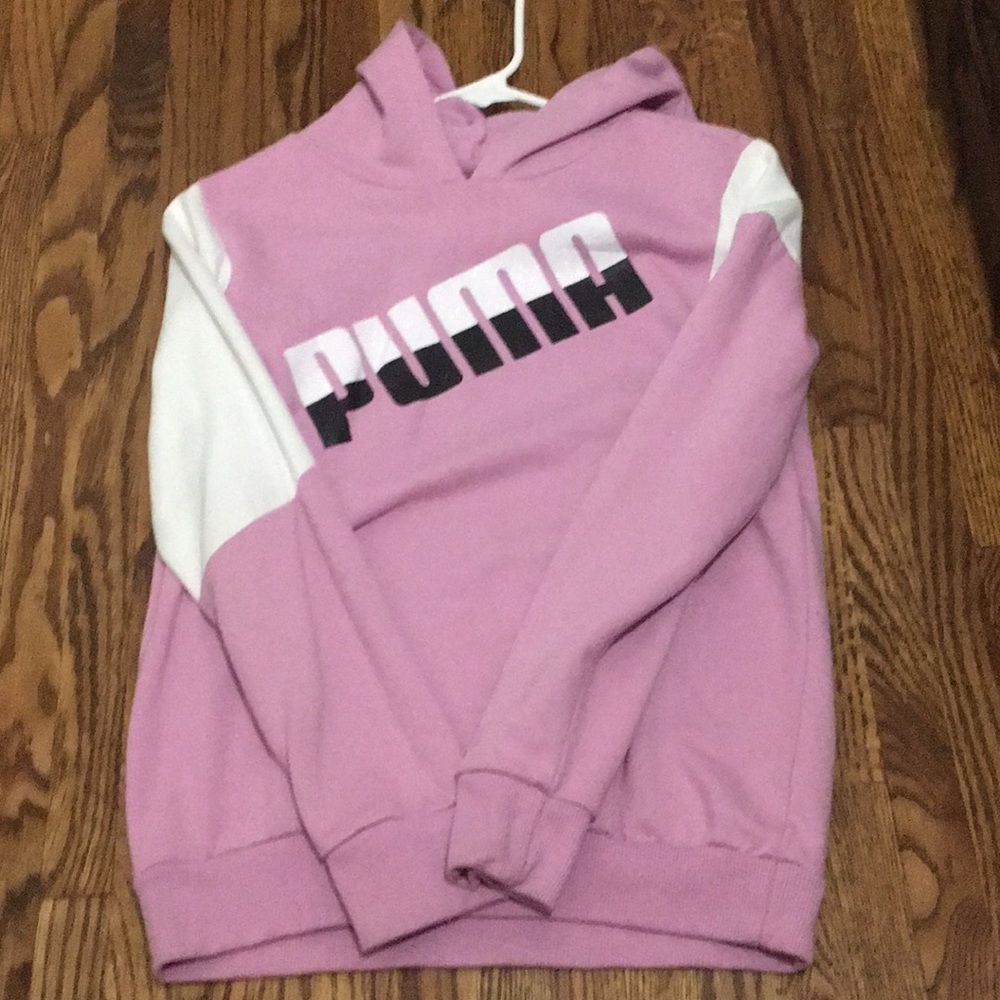 Purple and white Puma hoodie